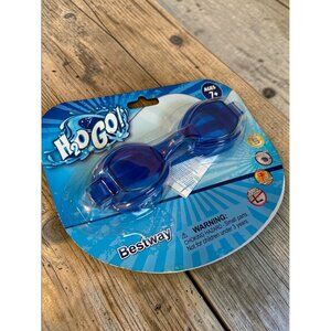H2O Go Bestway Ocean Wave Goggles Ages 7+ Blue UV Protection Polycarbonate Lense
